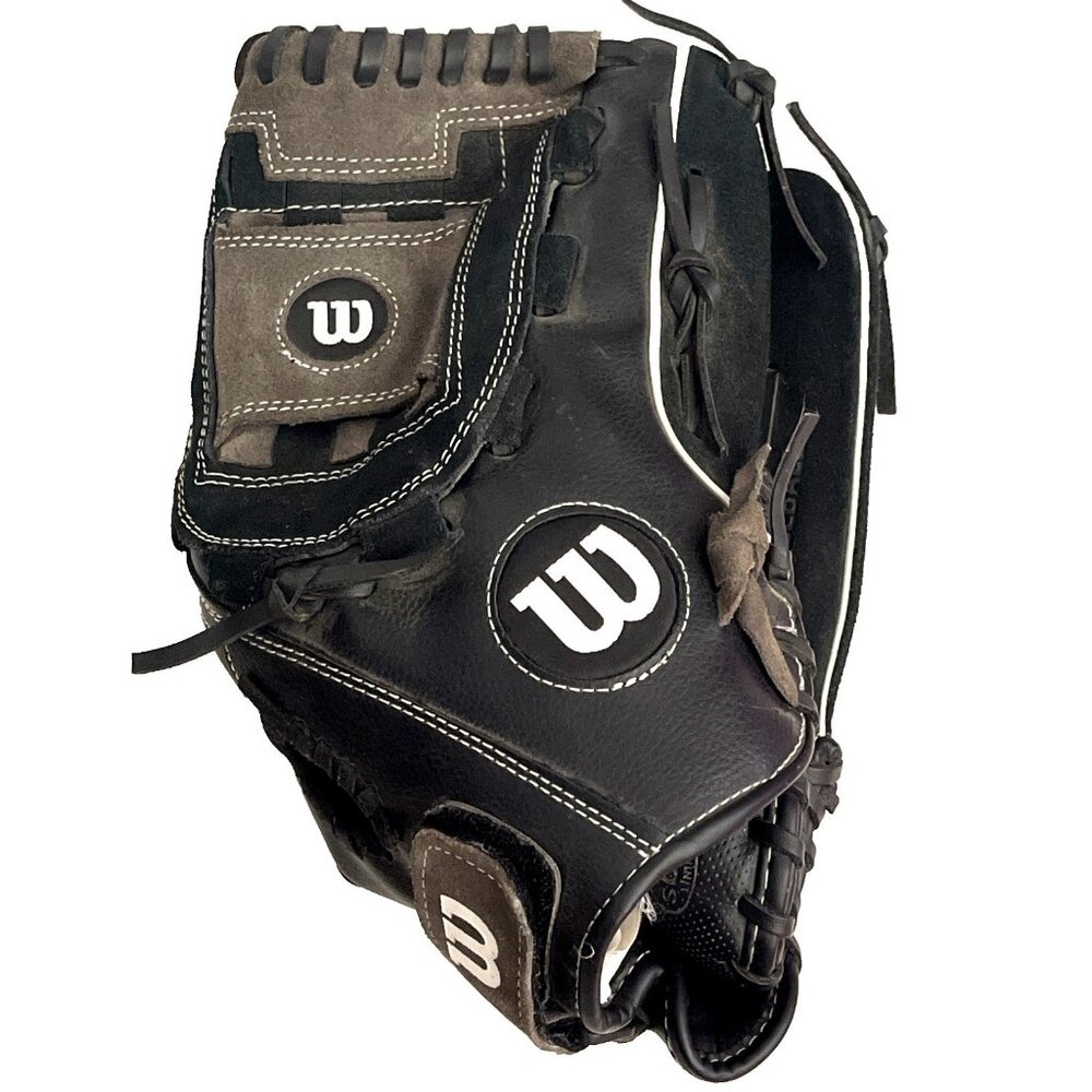 WILSON Black MLB Baseball Glove Genuine Leather A350 12‎ 1/2” A03RB1585125 RHT